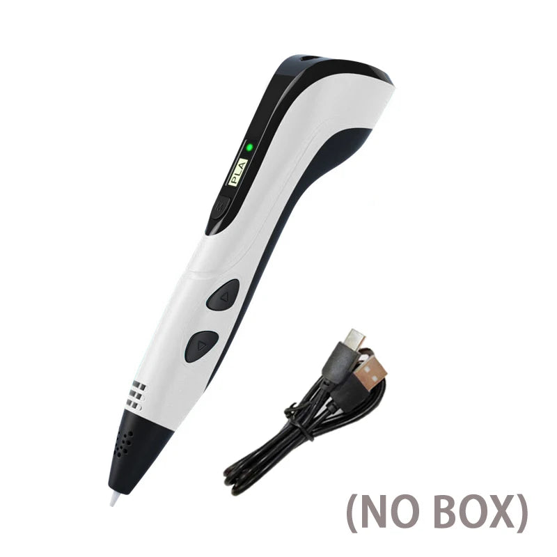 3D Printing Pen diy 3d Pen for Kids Children Birthday Christmas Creative Gift 3d Drawing Pen with LCD Screen Funny Toy